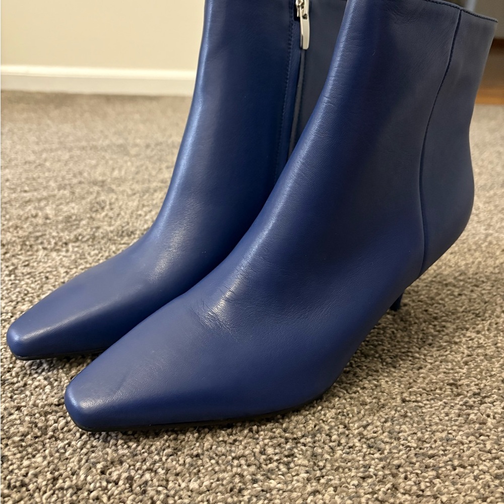 Nine West Blue Ankle Booties with Sleek Design